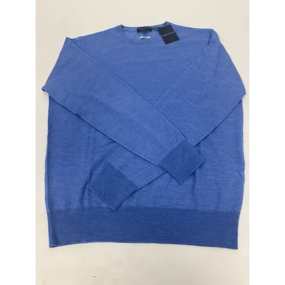 NWT Peter Millar Excursionist Flex Crewneck‎ Sweater MRNA Marina Blue SMALL $298